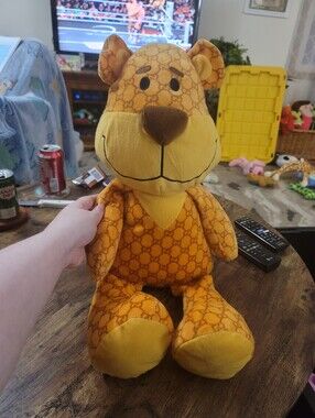 Peek-A-Boo Toy Imran Potatoe Logo Teddy Bear